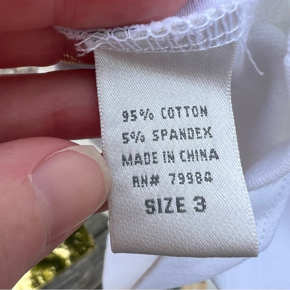 Chicos Zenergy White Flower / Zebra Print Tank - Picture 4 of 7